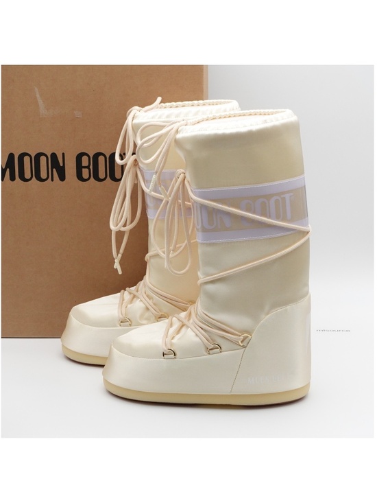 Moon Boot Shoes - NEW Moon Boot Icon Pearly Snow Boots 80D1403060-L020 Ivory
